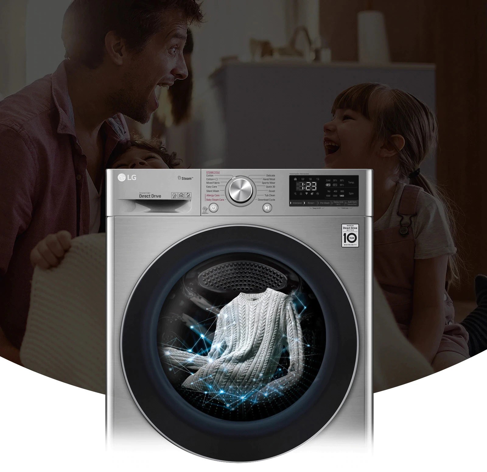 LG Lave-linge Steam 6 Motion Direct Drive™ LG F4V5RYP2T