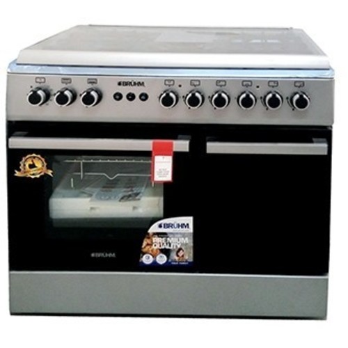 Bruhm BGC-9641G2 4 Gas and 2 Hotplates 90 x 60 Stove with Grill